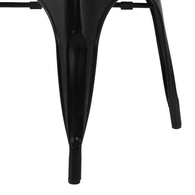 Fauteuils Bistro Curve noirs (lot de 4) - Bolero