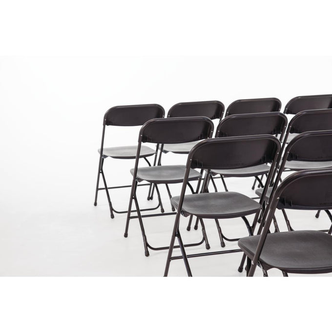 Chaises pliantes noires (lot de 10) - Bolero