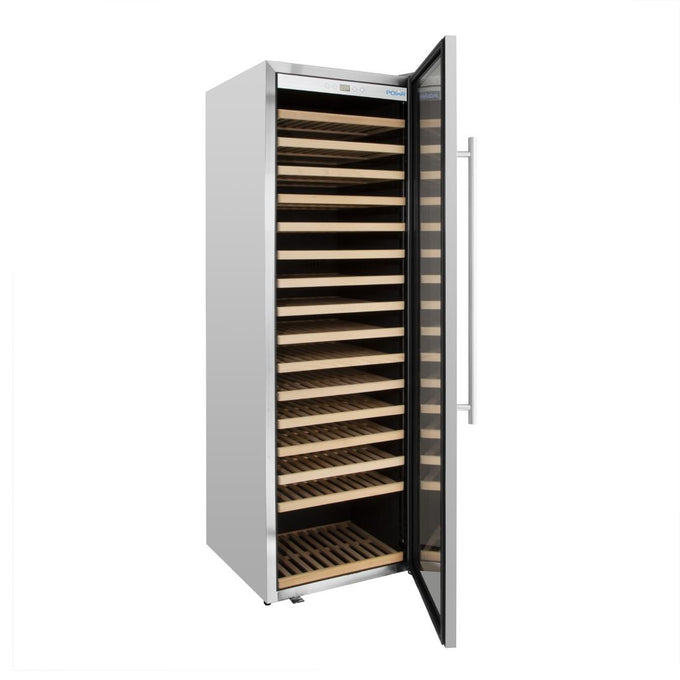 Cave à vin inox une zone Série G 187 bouteilles - 465 L - Polar