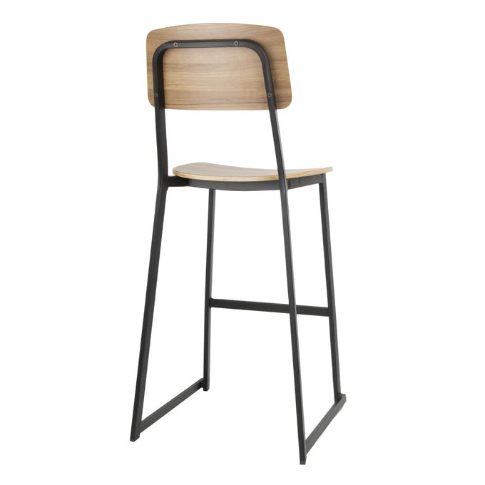 Tabourets hauts d'intérieur en bois Beaufort (lot de 2) - Bolero