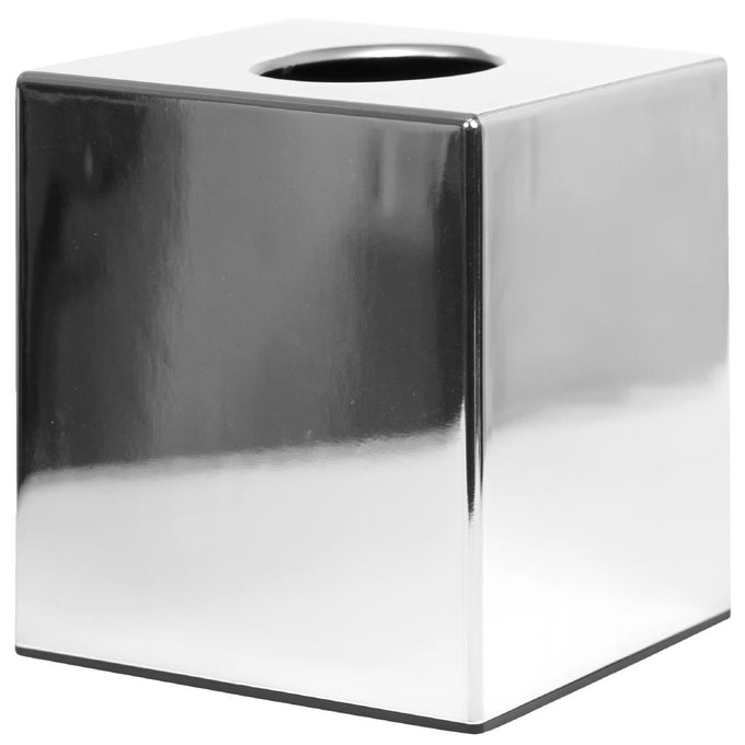 Boîte à mouchoirs cube chrome brillant - Bolero