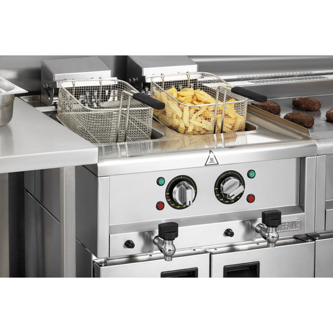 Friteuse électrique double Série 600 2 × 8 L - Buffalo