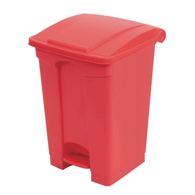 Poubelle de cuisine à pédale rouge 45 L - Jantex