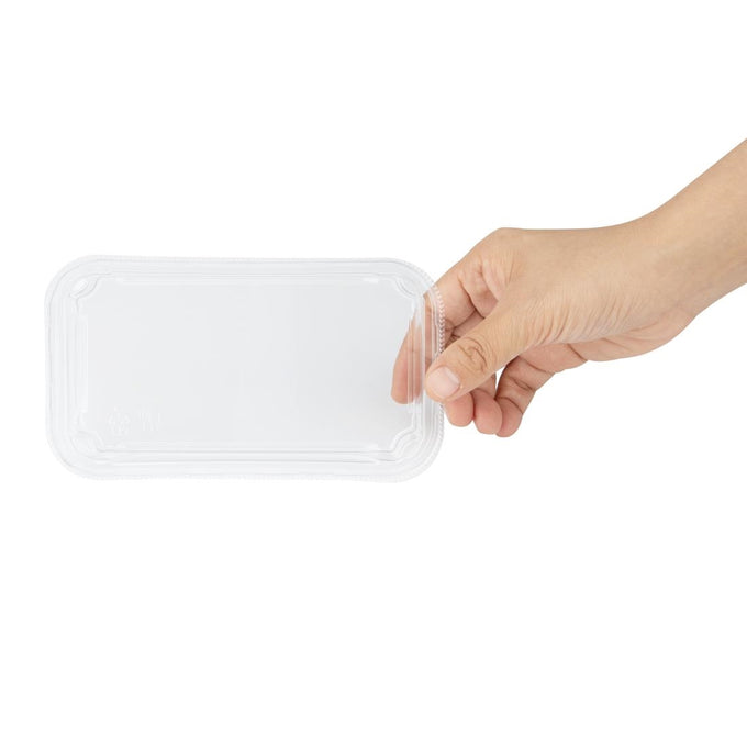 Couvercles en PET pour barquettes à sushi No. 1 (lot de 300) - Fiesta Recyclable