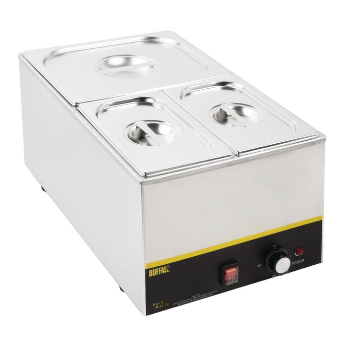 Ensemble de bacs GN 1/2 et 2 × 1/4 inox avec couvercles - Vogue