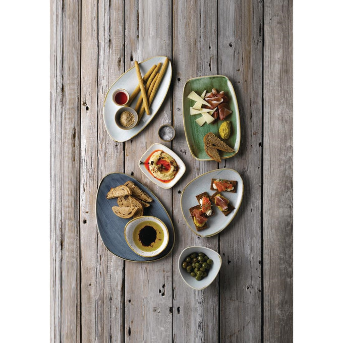 Assiettes avec rebord Stonecast Barley White 210 mm (lot de 6) - Churchill