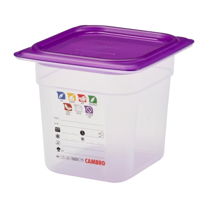 Bac en polypropylène Safetrak IML GN 1/6 150 mm - Cambro