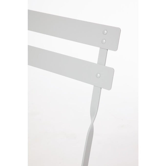 Chaise de terrasse pliantes en acier gris (lot de 2) - Bolero