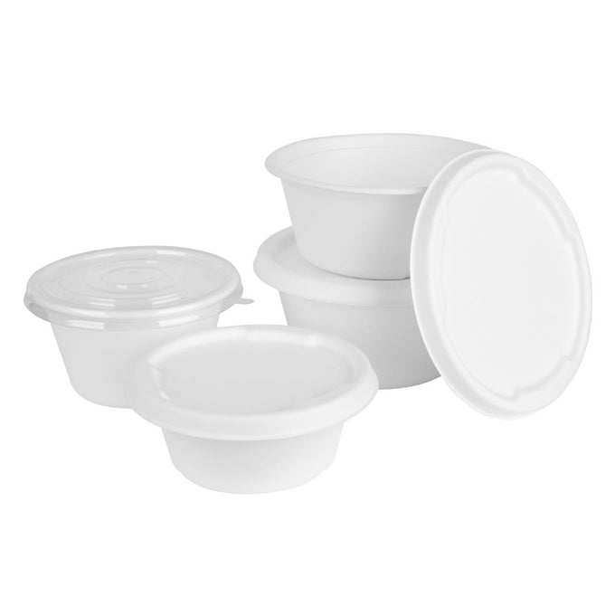 Bols en bagasse 750 ml (lot de 50) - Fiesta Compostable