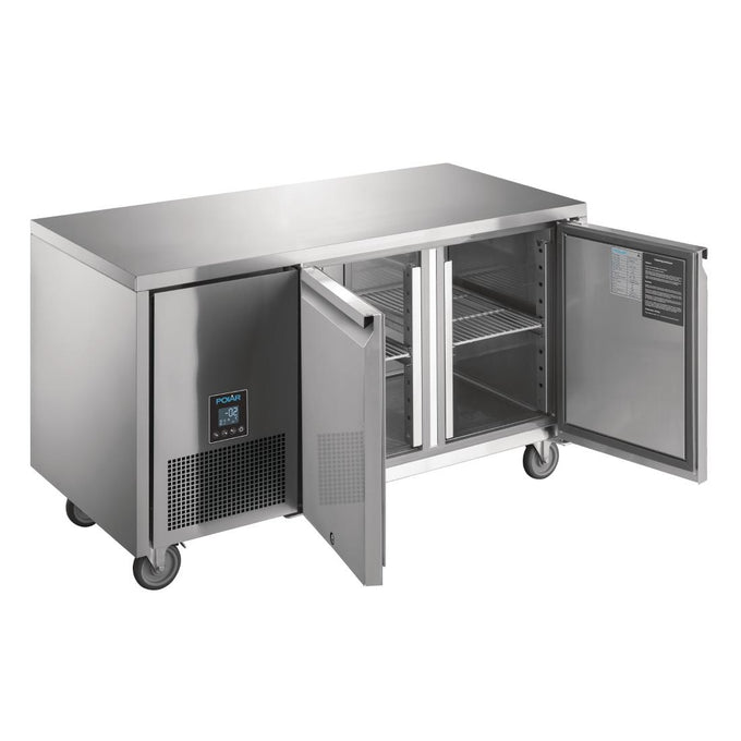 Table réfrigérée positive 2 portes Serie U Premium 267 L - Polar