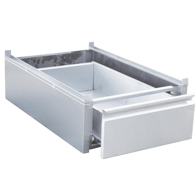 Tiroir inox à monter sur table 190 × 400 × 585 mm - Gastro M