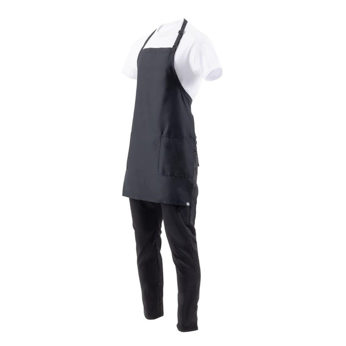 Tablier bavette avec deux poches plaquées noir - Chef Works