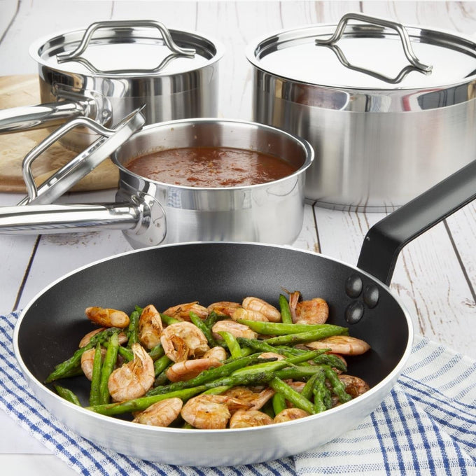 Ensemble 4 pièces casseroles avec couvercles et poêle Cook Like A Pro