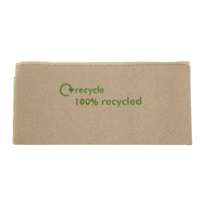 Serviettes pré-pliées 1 pli en papier recyclé 320 × 300 mm (lot de 6000) - Swantex