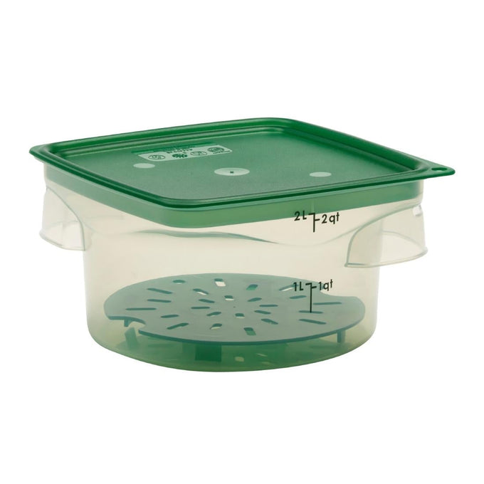 Égouttoir en polypropylène FreshPro CamRound vert - Cambro