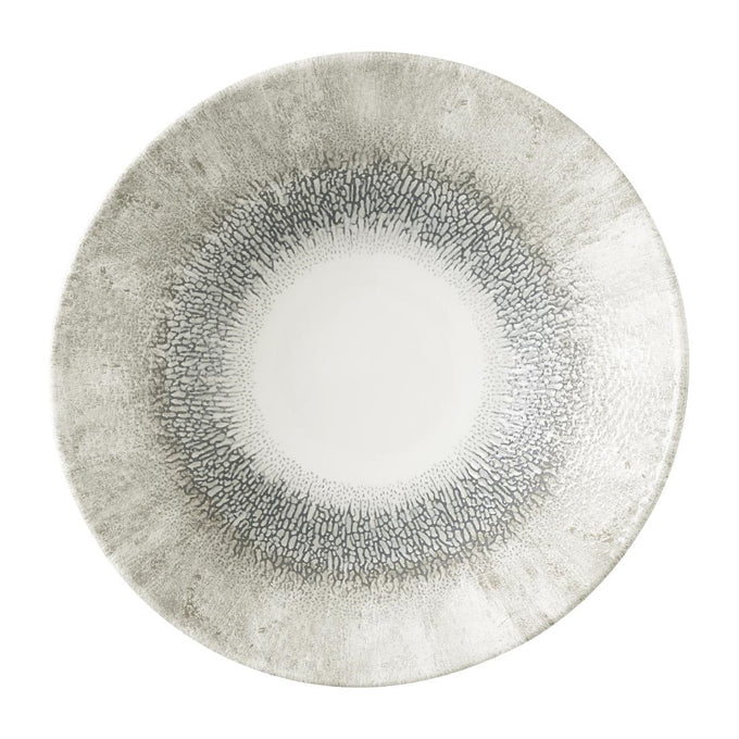 Assiettes creuses rondes Studio Prints Fusion Grey 203 mm (lot de 6) - Churchill