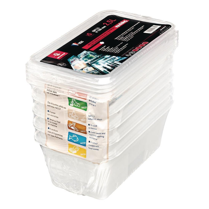 Boîte de stockage GN1/4 Modulus utilisation intensive 3,5 L (lot de 5) - Matfer Bourgeat