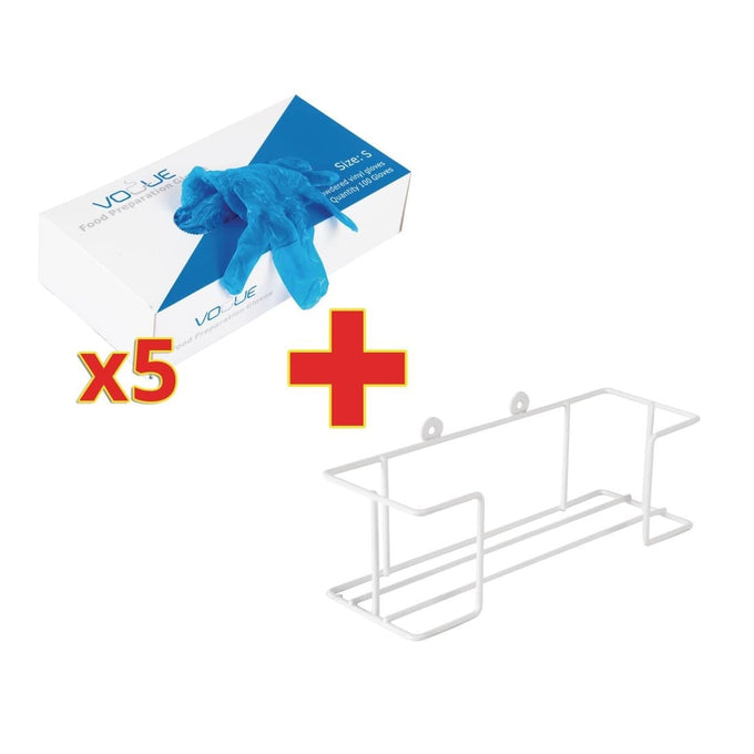 Gants bleus en vinyle (lot de 500 gants)