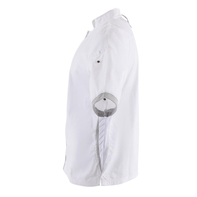 Veste de cuisine blanche à manches courtes - Southside