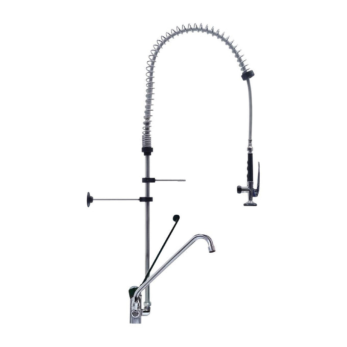 Douchette avec puisage petit modèle monotrou à col de cygne et commande mains libres - Gastro M