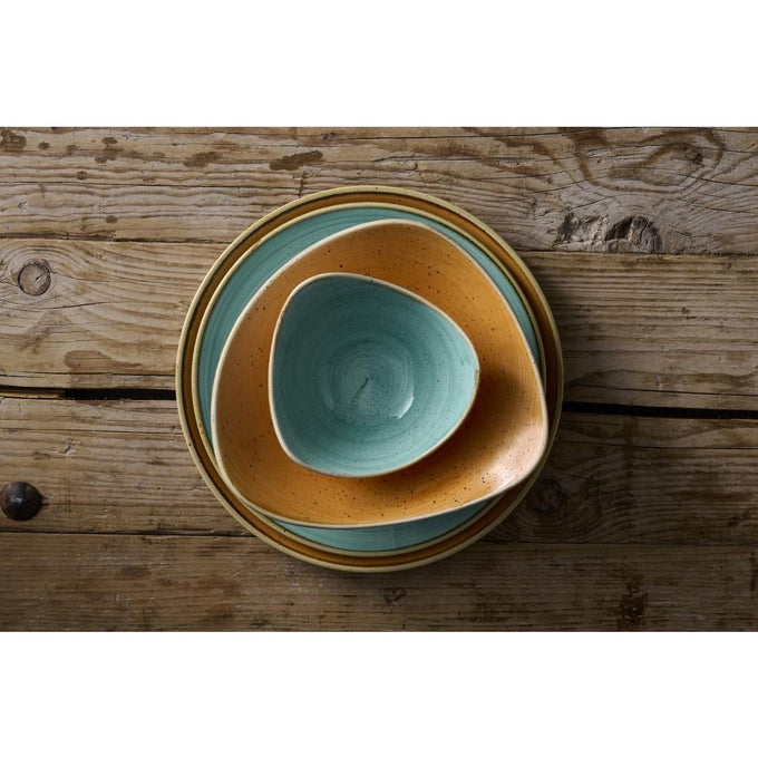 Assiettes avec rebord Stonecast Tangerine 165 mm (lot de 12) - Churchill