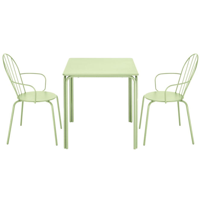 Fauteuils Adeline vert clair (lot de 4) - Bolero