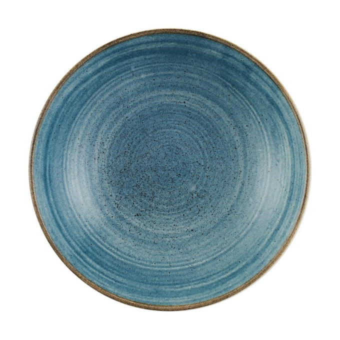 Assiettes coupes rondes Stonecast Raw Teal 182 mm (lot de 12) - Churchill