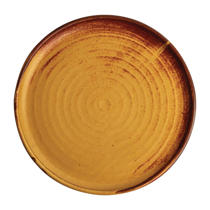 Assiettes plates terre de sienne Canvas 265 mm (lot de 6) - Olympia