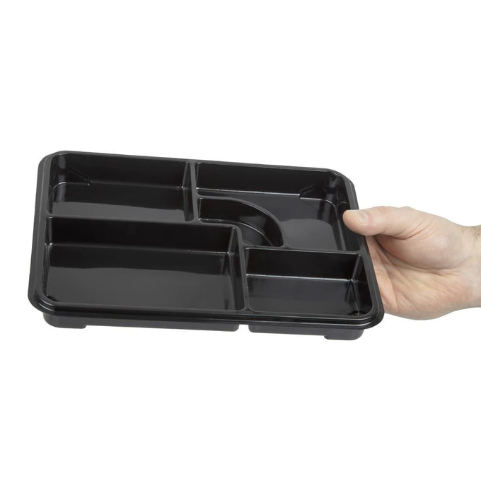 Plateaux repas recyclables Bento 263 × 201 mm (lot de 90) - Faerch