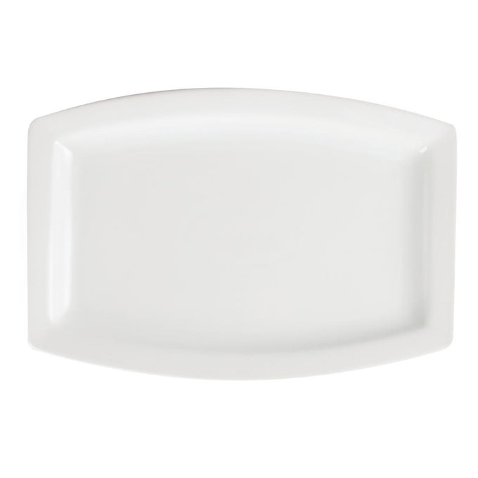Assiettes rectangulaires Whiteware 320 mm (lot de 6) - Olympia