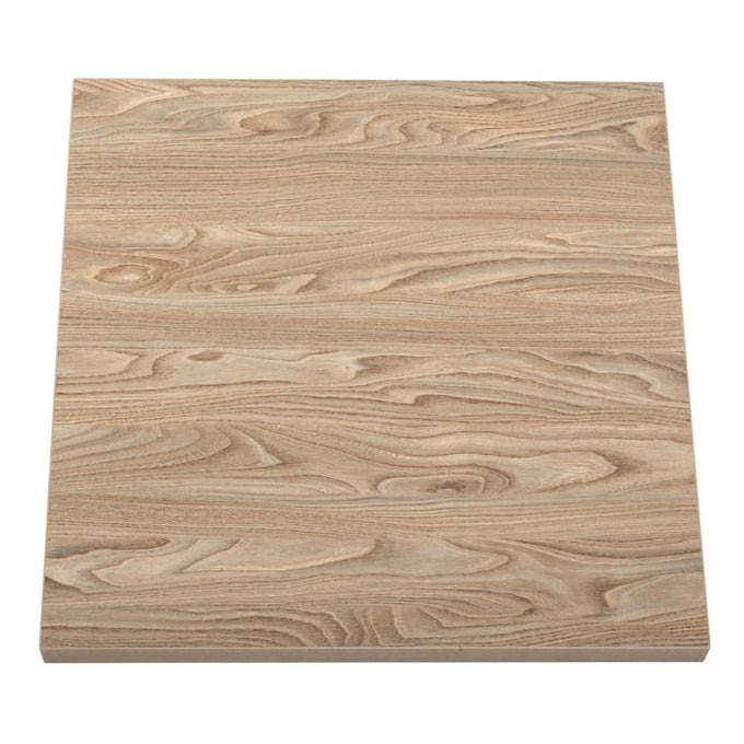 Plateau de table carré 600 mm effet bois clair - Bolero