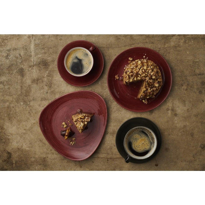 Assiettes avec rebord Stonecast Patina Evolve Red Rust 217 mm (lot de 12) - Churchill