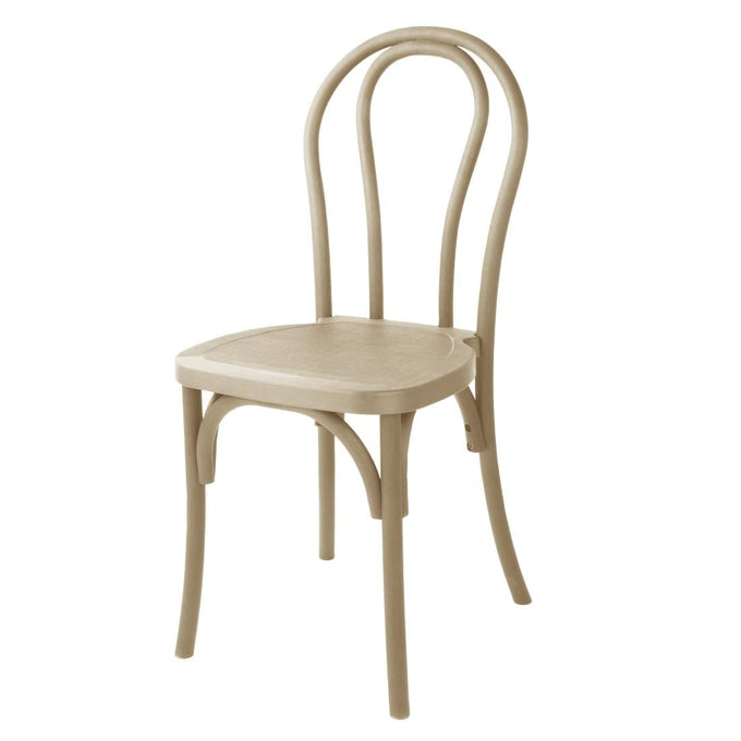Chaises en résine style bois courbé Soho coloris naturel (lot de 4) - Bolero