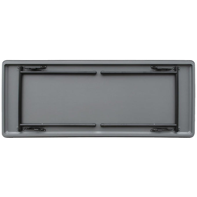 Table rectangulaire pliante grise en ABS 1520 mm - Bolero