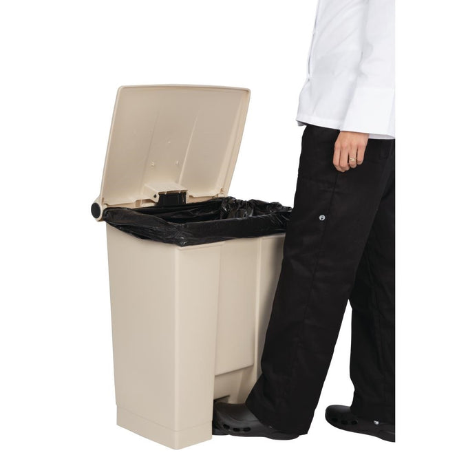 Conteneur à pédale Step-On beige 68 L - Rubbermaid