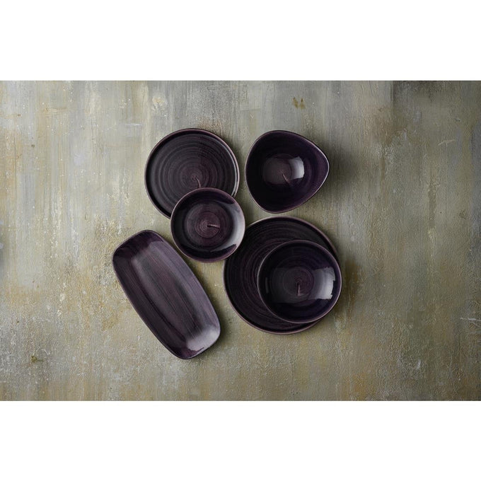 Assiettes rondes Stonecast Patina Purple 217 mm (lot de 12) - Churchill