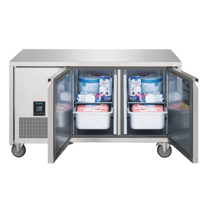Table réfrigérée positive 2 portes Serie U Premium 267 L - Polar