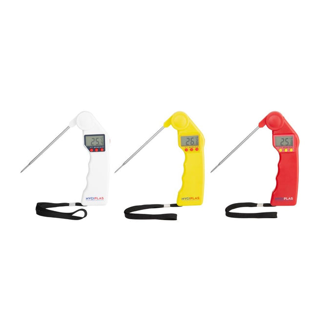 Thermomètre à sonde pliable Easytemp blanc - Hygiplas