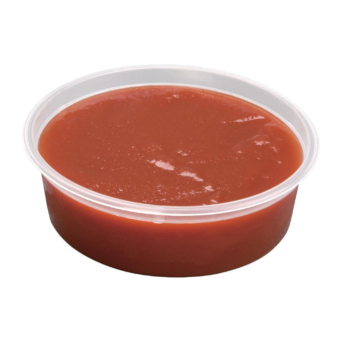 Pots à sauce micro-ondables en plastique 50 ml (lot de 100) - Fiesta Recyclable