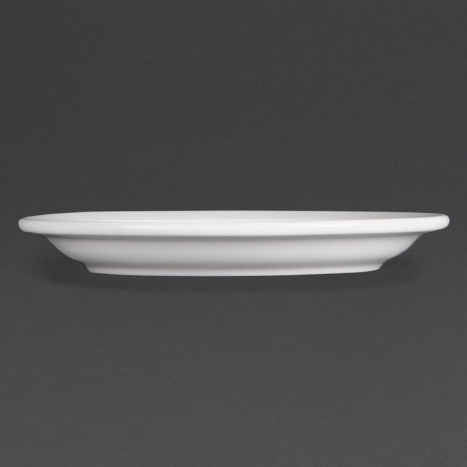 Assiettes à bord étroit Whiteware 150 mm (lot de 12) - Olympia