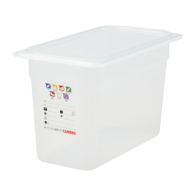 Bac en polypropylène Safetrak IML GN 1/3 200 mm - Cambro
