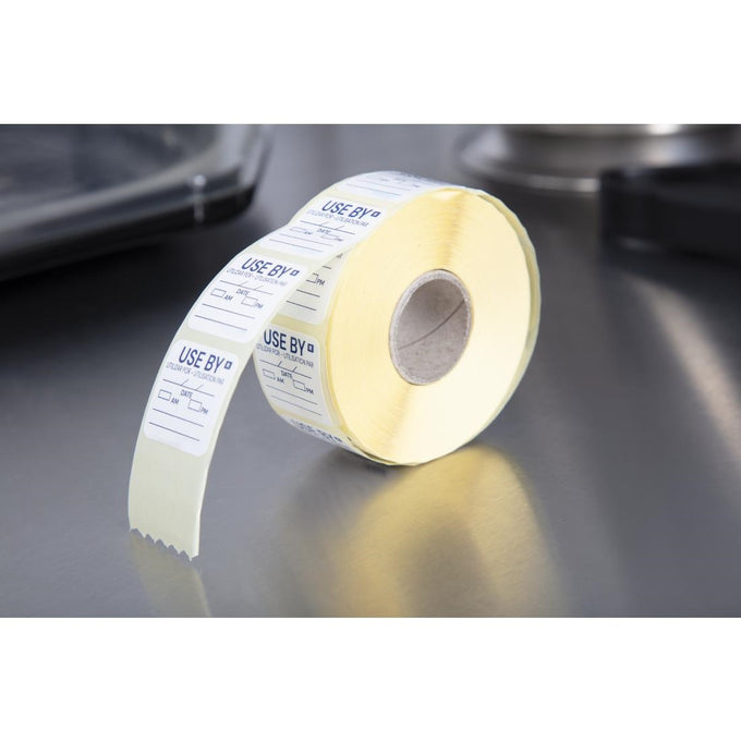 Étiquettes à utiliser avant le (lot de 1000) - Hygiplas