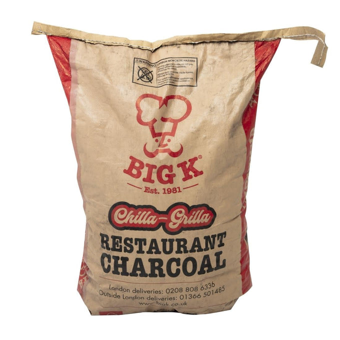 Charbon de bois naturel de restaurant 12 kg - Big K