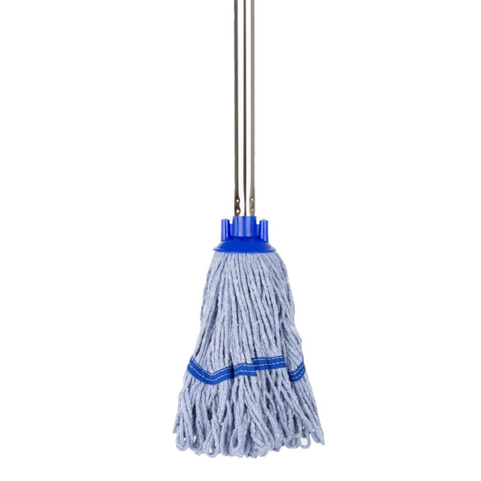 Tête serpillière à franges bande bleue 200 g - Jantex