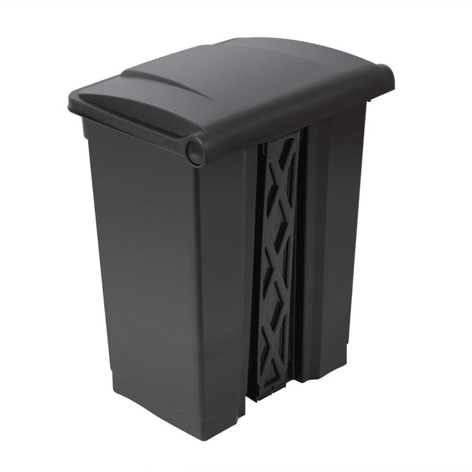 Poubelle de cuisine à pédale noire 65 L - Jantex