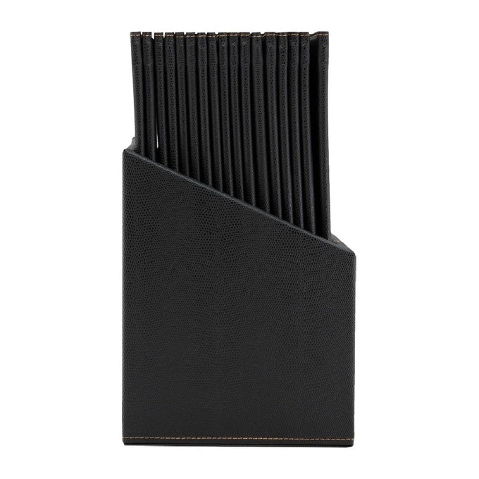 Porte-menus contemporains A4 noirs avec boîte de rangement (lot de 20) - Securit