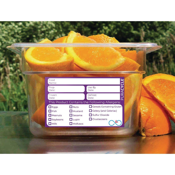 Étiquettes réutilisables allergènes (lot de 20) - PuraCycle