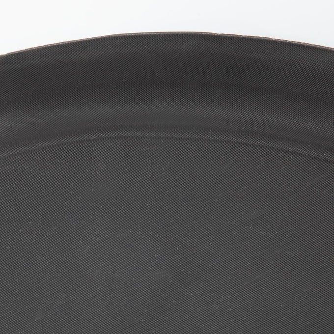 Plateau ovale antidérapant en polypropylène noir Kristallon 685 mm - Olympia