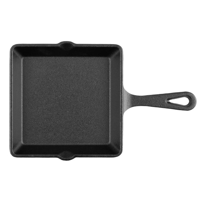 Plat carré en fonte avec poignée 155 × 225 mm - Olympia