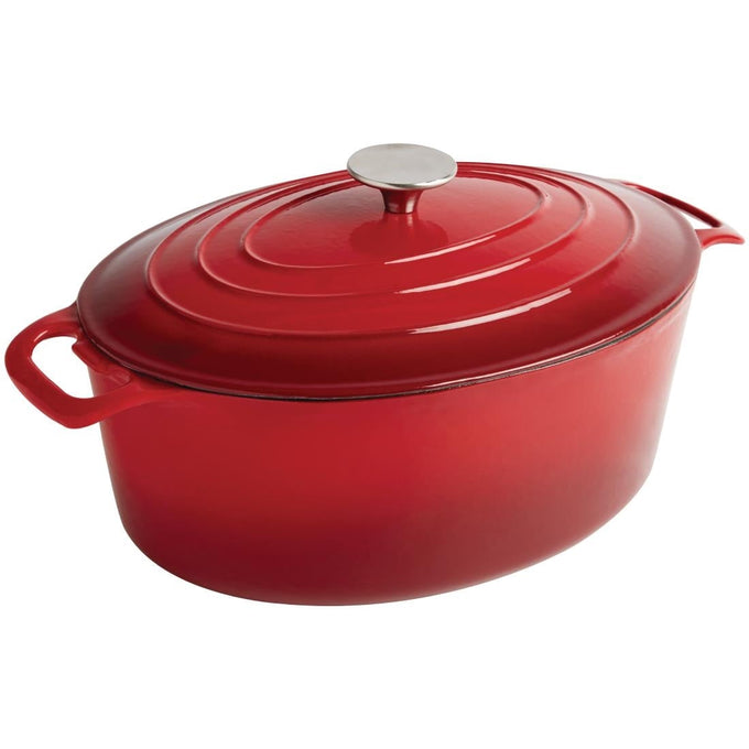 Cocotte ovale rouge 5 L - Vogue